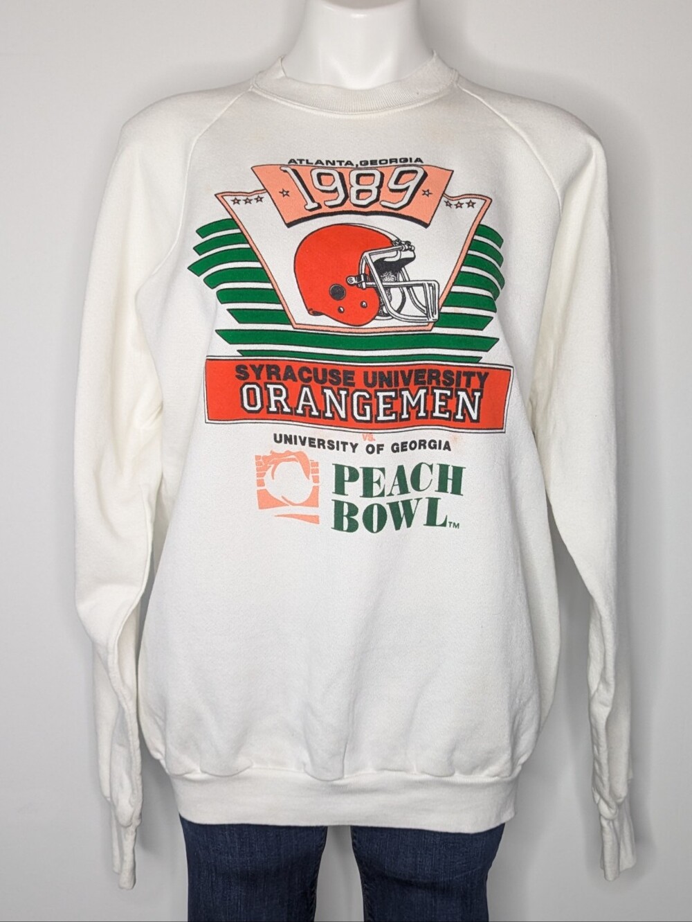 Vintage 1989 University Of Georgia Peach Bowl Sweatshirt XL
